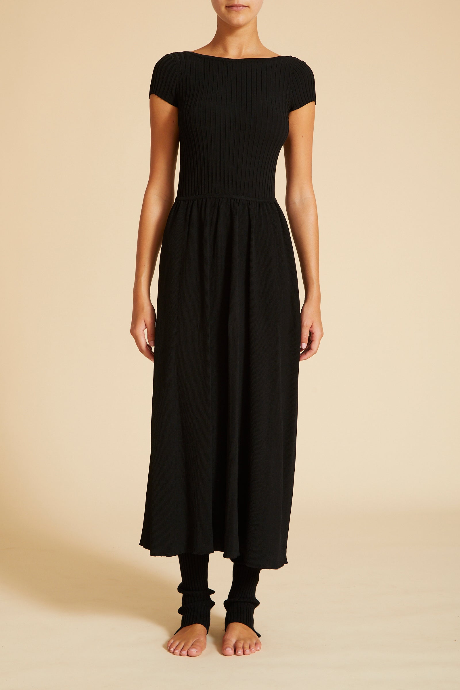 GAIA DRESS: knit maxi dress with low-Back design Live The Process GAIA DRESS: knit maxi dress with low-Back design Live The Process