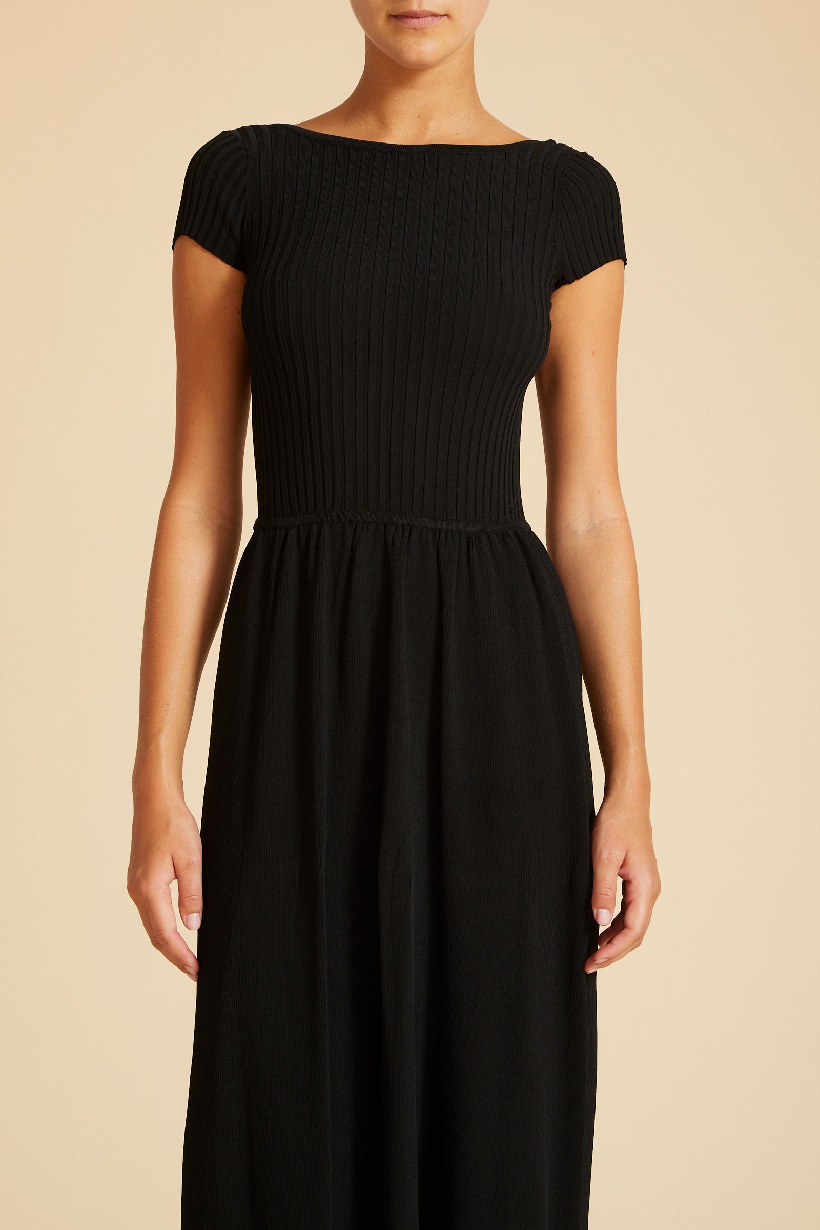 GAIA DRESS: knit maxi dress with low-Back design Live The Process GAIA DRESS: knit maxi dress with low-Back design Live The Process