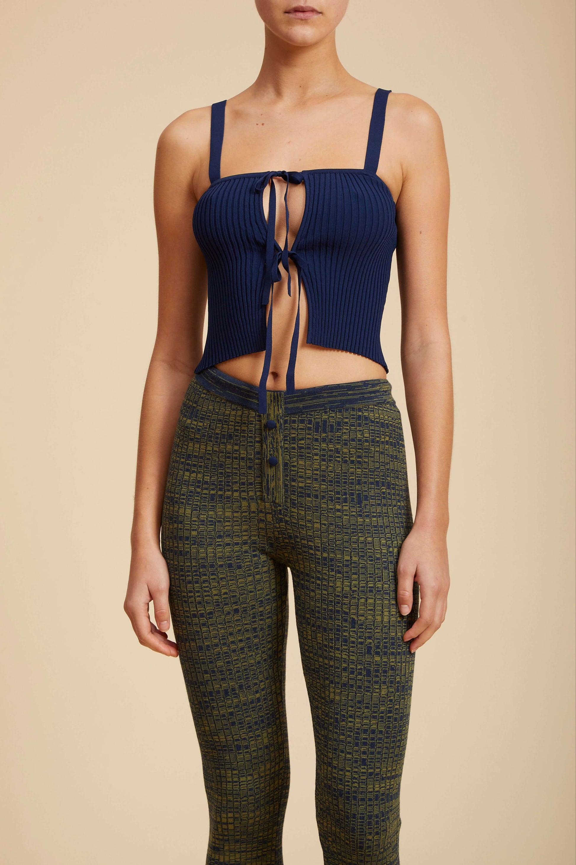 Live The Process Juno Cami. Tie one on. Shoot the breeze in our tie-front Juno Cami. Layered or styled alone, it's a sure bet for all seasons.